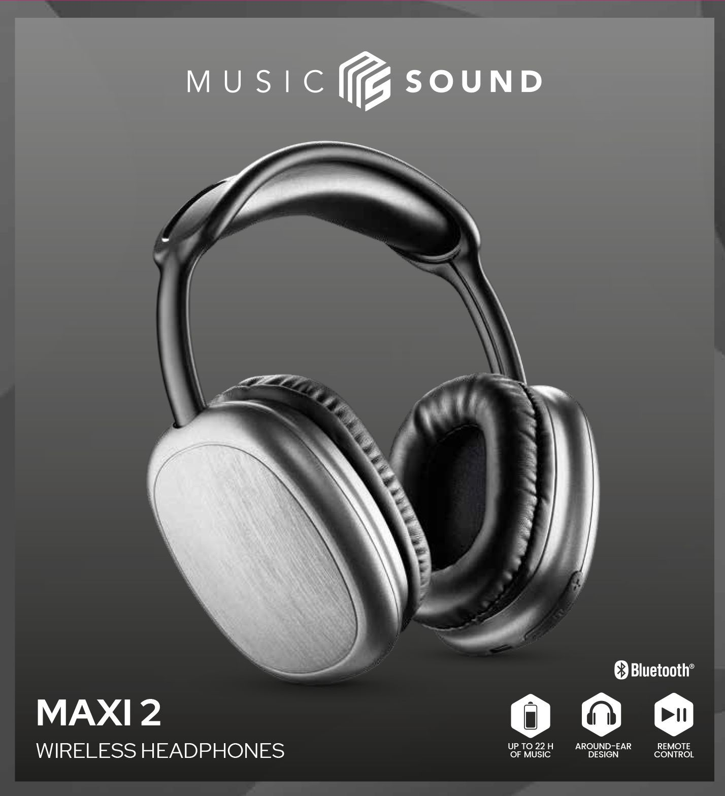 CUFFIA BLUETOOTH CON CAPSULE MAXI 2 BLACK
