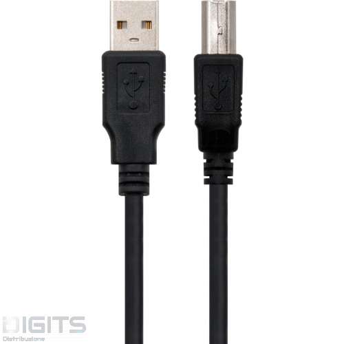 Cavo USB 2.0 A/B  1.8mt NERO EC1004