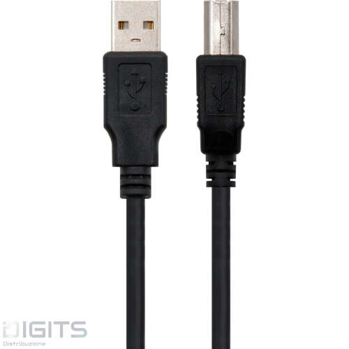 Cavo Usb 2.0 A B  1.8Mt Nero Ec1004