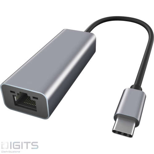 Adattatore Lan Usb-C Gigabit Ethernet Grey Ew9818
