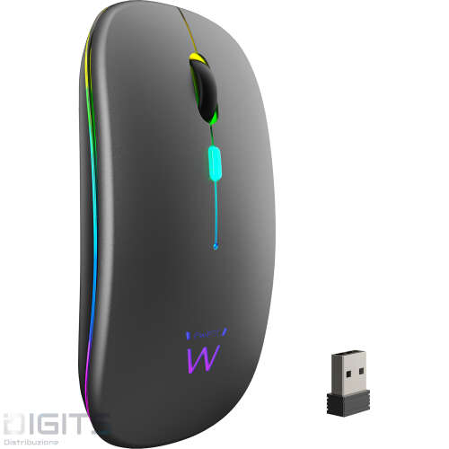 Mouse Wireless Ricaricabile Rgb Ew3242