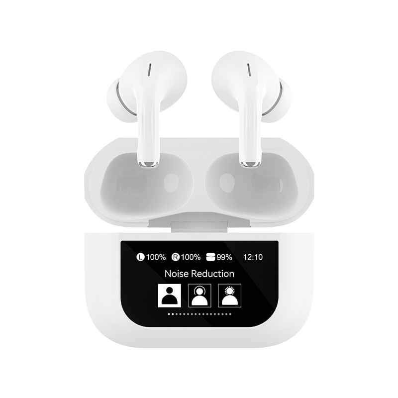 SGS AIR S5 LCD Auricolari Wireless TWS White con Display Touch