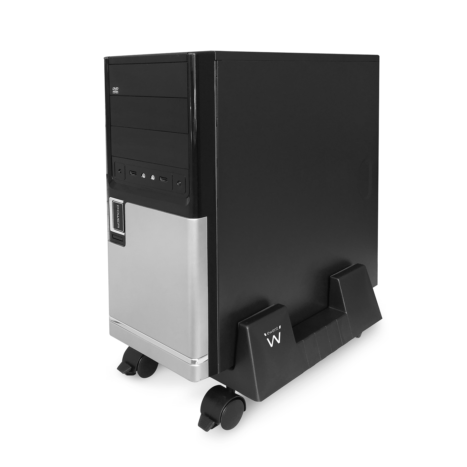 Supporto carrello in plastica con ruote per computer  EW1290