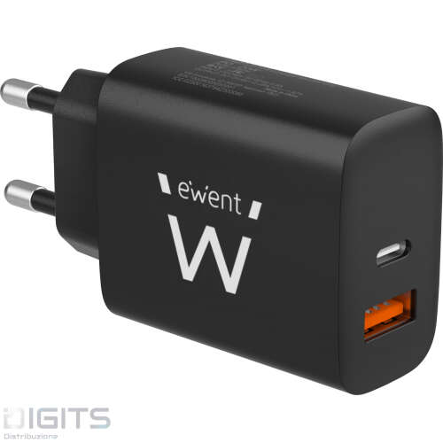 Caricatore Da Casa Usb-C Pd 20W Gan Nero
