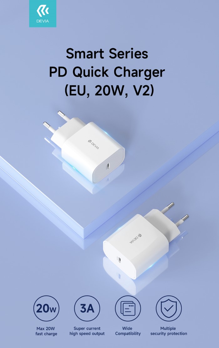 Carica Batterie Uscita Tipo-C Carica Rapida Pd 20W