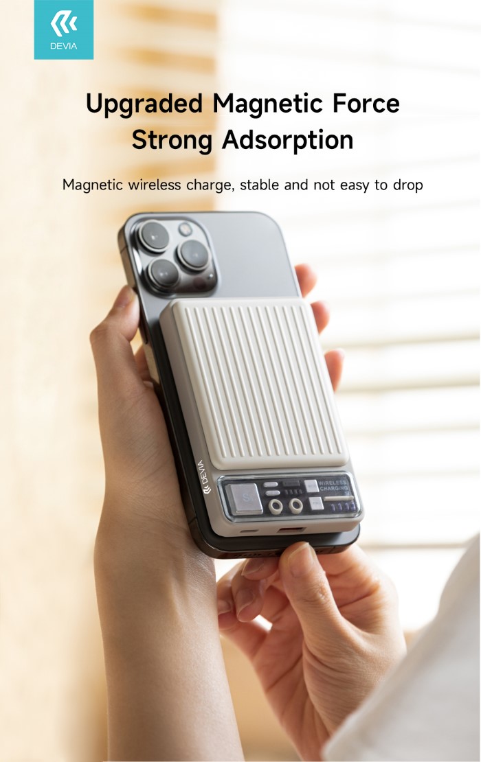 Power Bank Carica Rapida 22.5W Wireless Magnetico 10.000Mah