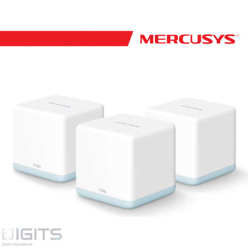 Sistema Mesh Mercusys Wi-Fi Ac 1200 3Pz Halo H30(3-Pack)