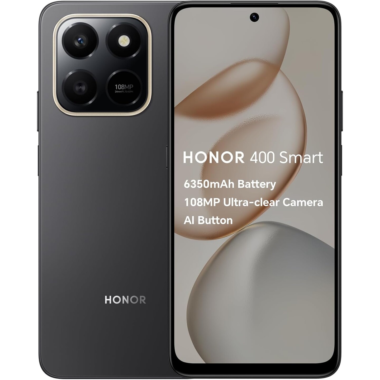 Smartphone Honor 400 Smart 8+256GB Black Italia