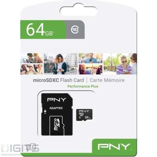 Micro Sd Pny 64Gb Classe 10