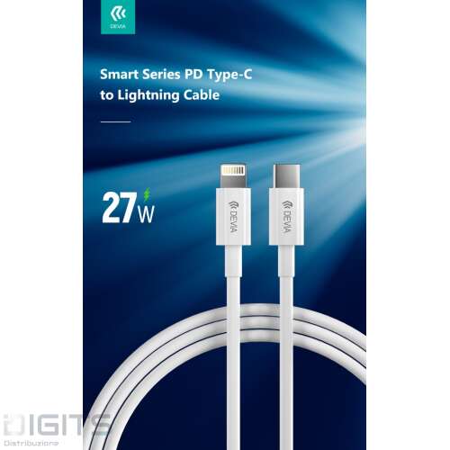 Cavo In Nylon Carica Rapida Pd Tipo-C Lightning 3A - 2 Metri