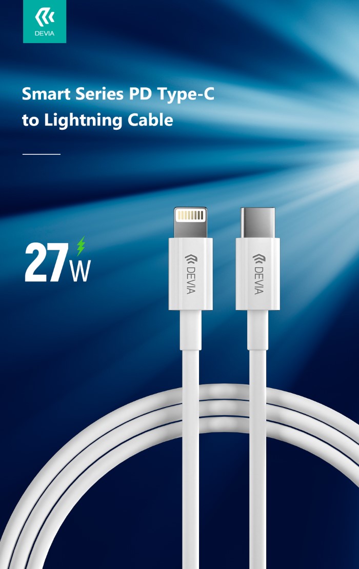 Cavo In Nylon Carica Rapida Pd Tipo-C Lightning 3A - 2 Metri
