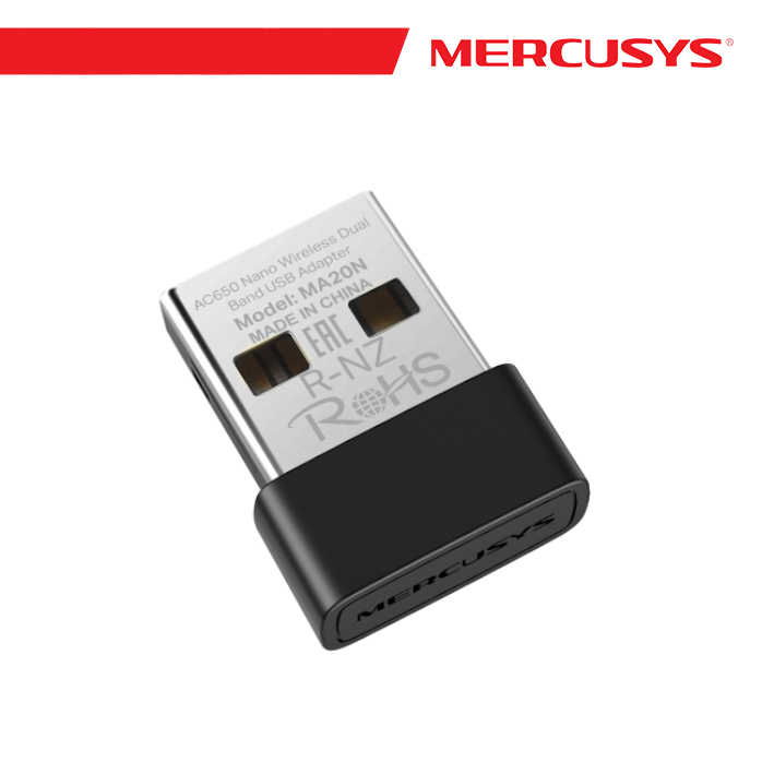Nano Mercusys Wireless Ac650 Dual Band Usb Ma20N
