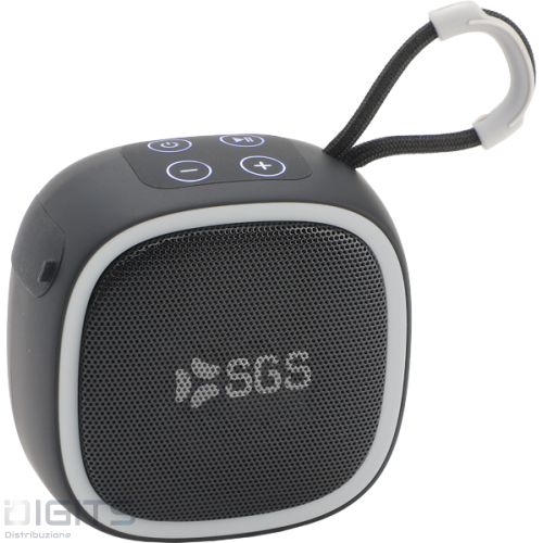 SGS Airing Cassa Wireless 5W Nera Slot MicroSD USB - Mic - TWS