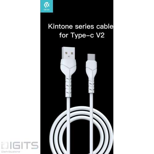 KINTONE CAVO TIPO-C 2.1A 1MT BIANCO