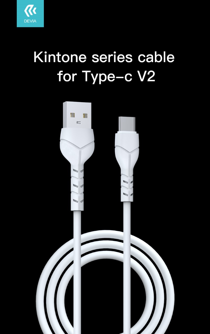 KINTONE CAVO TIPO-C 2.1A 1MT BIANCO