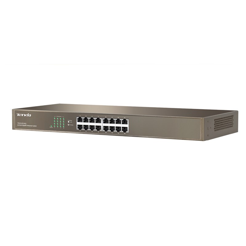 Switch Tenda 16 Porte Gigabit Installabile A Rack Teg1016G
