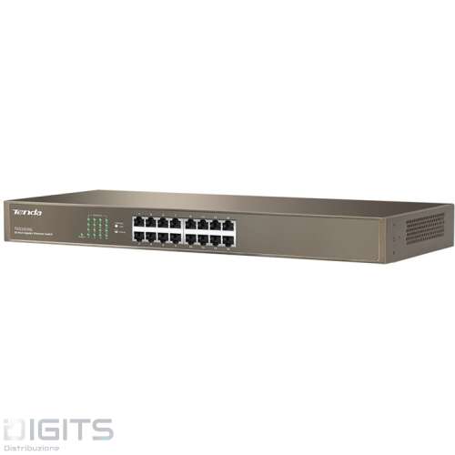 Switch Tenda 16 Porte Gigabit Installabile a Rack TEG1016G