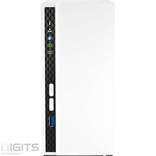Nas Qnap Ts-233 2*Bay 2.5 3.5" Qc 2.0Ghz 2Gb 2*Sata3 1*Lan 2*