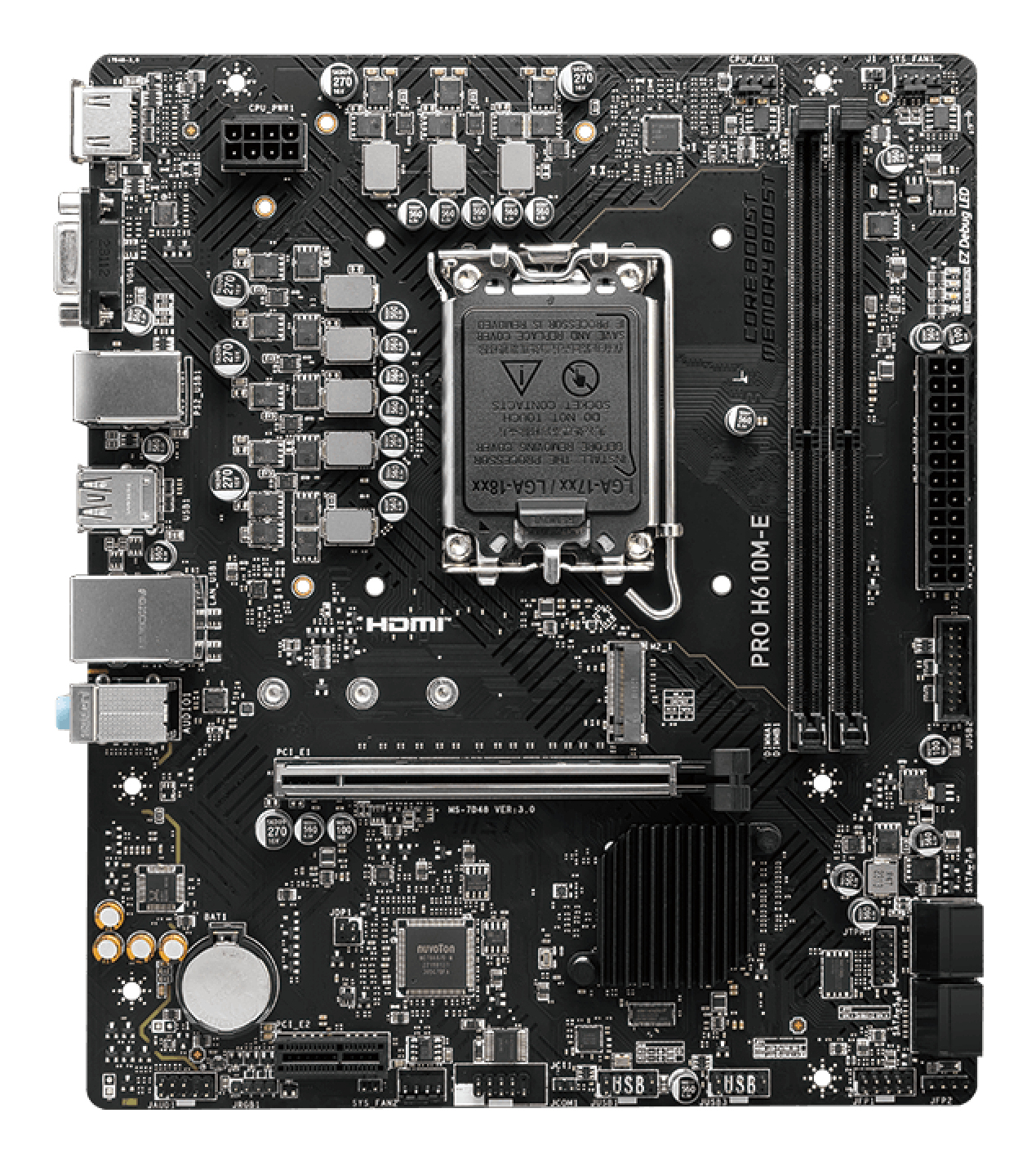 Mb Msi Pro H610M-E LGA1700 2xDDR5 1xHDMI Micro Atx