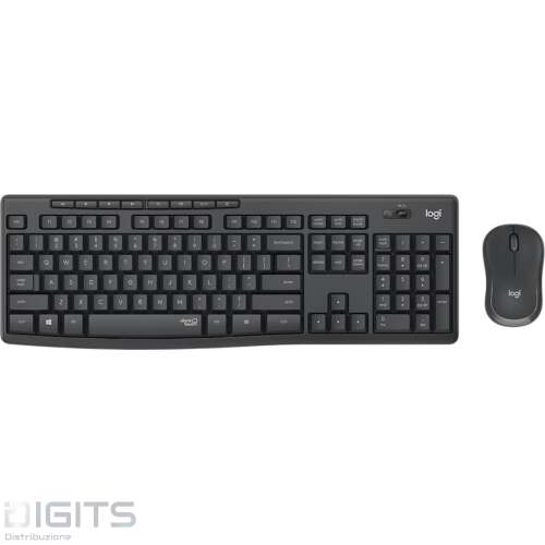 TASTIERA + MOUSE LOGITECH WIRELESS MK295 NERO 920-009797
