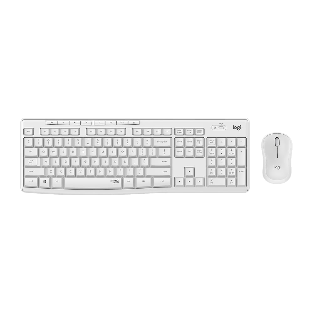 Tastiera + Mouse Logitech Wireless Mk295 Bianca 920-009821