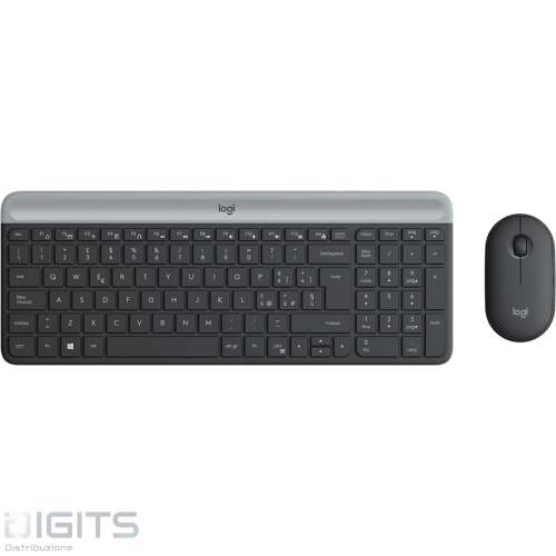 Tastiera + Mouse Logitech Mk470 Wireless Usb Nero 920-009196
